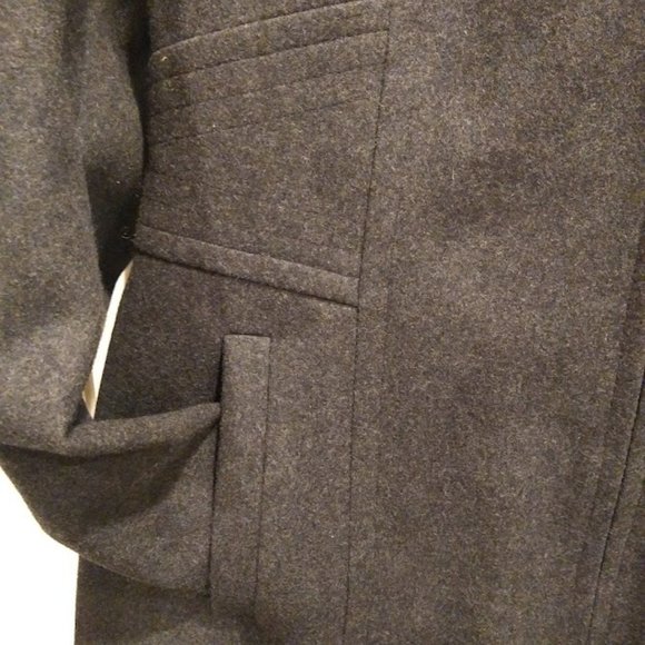 Anne Klein Hooded Wool Blend Coat size Large - Picture 3 of 7